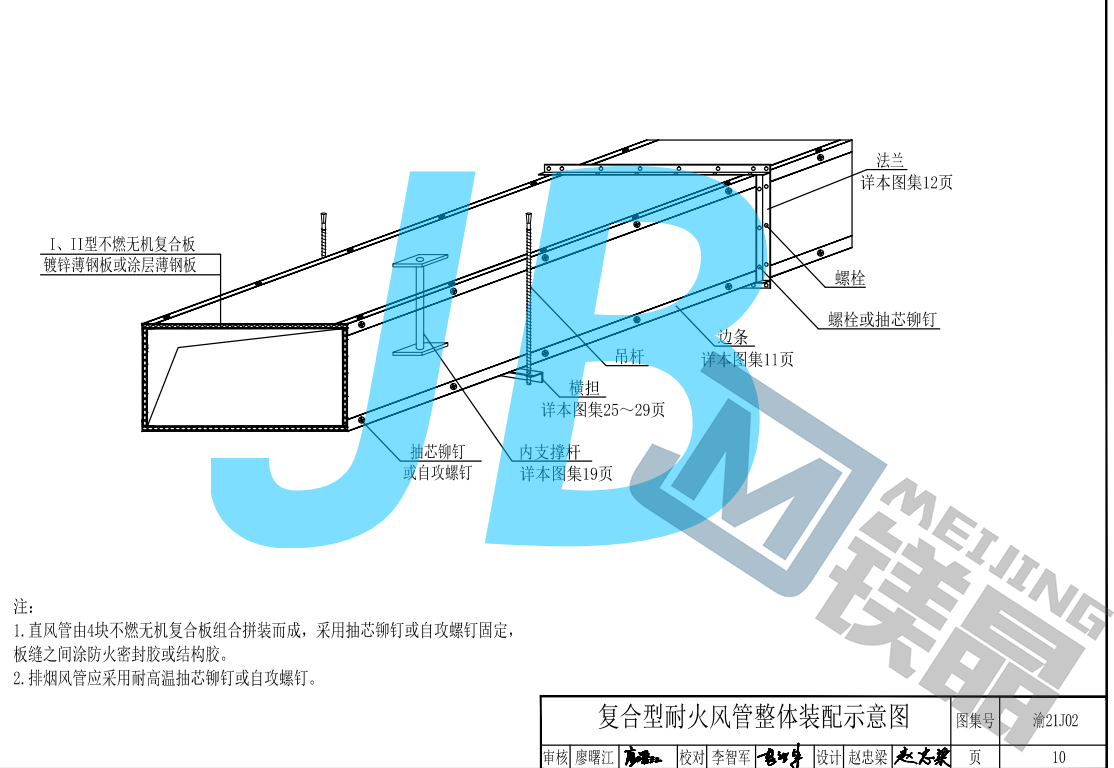 防火板厂家分享：防排烟管道耐火极限具体做法